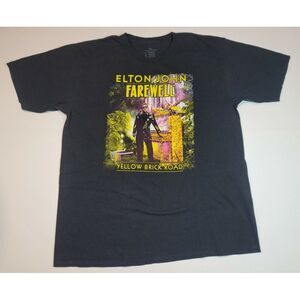 Elton John Tour T-Shirt Mens XL. Vintage Final Tour‎ Tee Double Sided Black